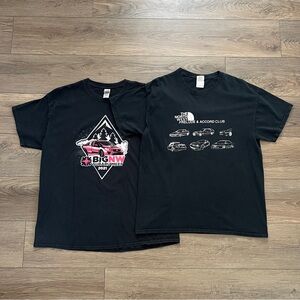 Subaru‎ Club Pacific North West Black Graphic Sort Sleeve T-Shirts Size L-XL